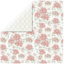1 Bogen Rosen Designerpapier Bouquet
