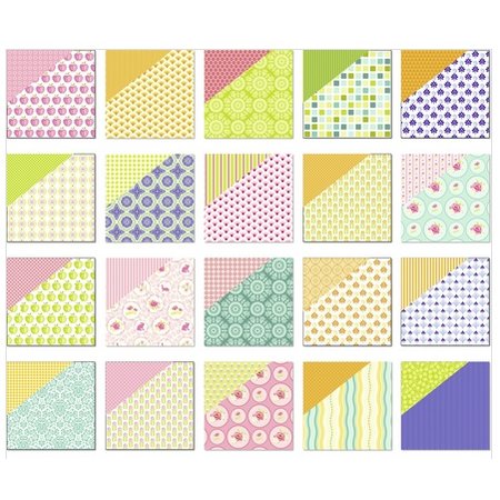 DESIGNER BLÖCKE  / DESIGNER PAPER Scrapbook paper, "Lotta 2 '