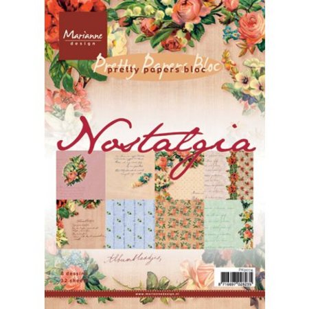 DESIGNER BLÖCKE  / DESIGNER PAPER Nostalgia A5 papir pad.