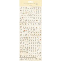 Sticker: zur Kartengestaltung, Verzierung usw.," Buchstaben und Zahlen"