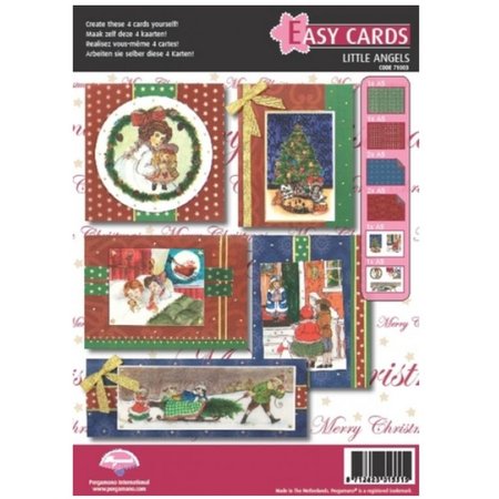 PERGAMENT TECHNIK / PARCHMENT ART Pergaminho Set: 5 para cartões de Natal