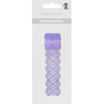 Papierbordüre, "purple", 16 mm, auto-adesivas, 200 centímetros