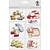 Embellishments / Verzierungen Chip boards, bears: 36 parts!
