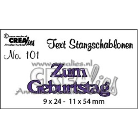Crealies und CraftEmotions BARGAIN PRICE, German text stamping and embossing stencil