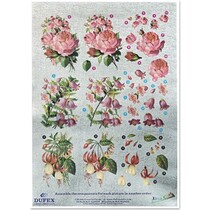 3D Dufex die cut sheet metal engraving, Gallery 'Roses / Fuchsia "