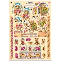 3D morrer folha solta gravura em metal, Dufex Decoupage "Ursos"