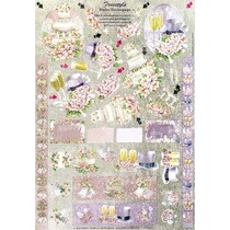 3D metalplader gravering, Dufex Decoupage, "wedding 1" til at skære