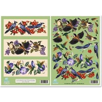 3D die cut metall gravering, Dufex Gallery, "Birds"