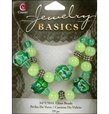 Schmuck Gestalten / Jewellery art Ofício da jóia conjunto com pérolas de vidro