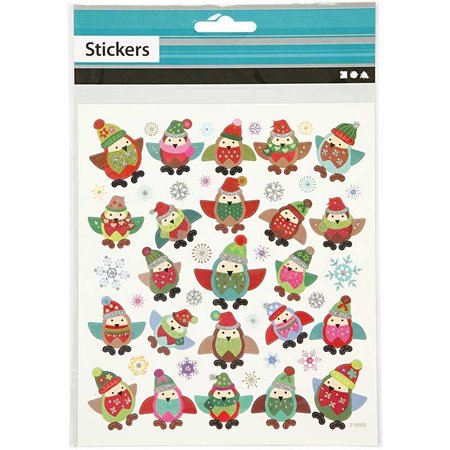 Sticker Pretty stickers, 1 ark: 15x16, 5 cm, ugler.