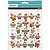 Sticker Autocollants, 1 feuille: 15x16, 5 cm, hiboux.