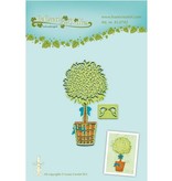 Leane Creatief - Lea'bilities Stamping and Embossing stencil, tree in pot