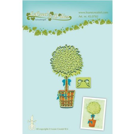 Leane Creatief - Lea'bilities Stamping and Embossing stencil, tree in pot