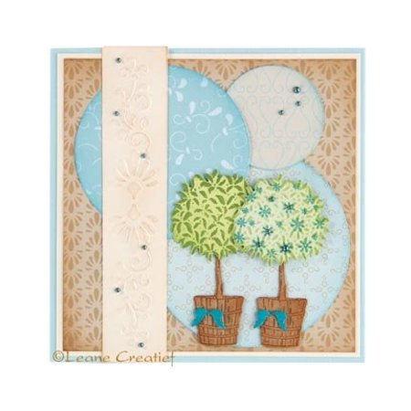 Leane Creatief - Lea'bilities Stamping and Embossing stencil, tree in pot