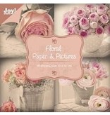 Joy!Crafts und JM Creation Designer Block, Bloemen met roze motieven