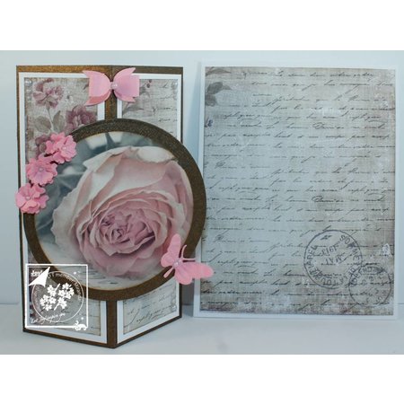 Joy!Crafts und JM Creation Designerblock, Floral mit Rosenmotive