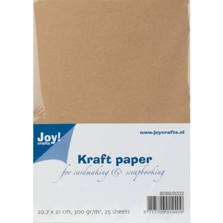 Joy!Crafts und JM Creation Kraft Paper, A4, 300gr, 25 ark