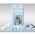 KARTEN und Zubehör / Cards Sets of cards to be personalized, "blue hearts", for 4 cards, size 11.5 x 21 cm and 11.5 x 17 cm