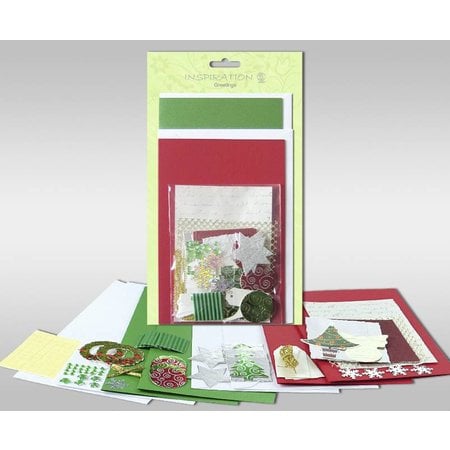 Exlusiv Sets of cards to be personalized, "winter", for 4 cards, size 11.5 x 21 cm and 11.5 x 17 cm