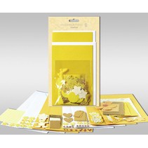 Sets of cards to be personalized, "Sun", for 4 cards, size 11.5 x 21 cm and 11.5 x 17 cm