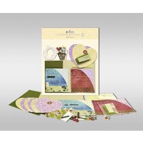 Set di carte per essere personalizzato, "cuore", dimensioni 7,8 x 13,5 cm,
