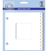 Scrapbooking ... Blanco mini-álbum, "passe-partout", 800 gr / m², 6 hojas