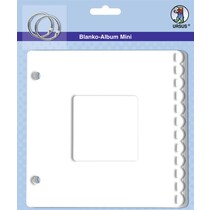 Mini album Blank, "passe-partout", 800 gr / m², 6 feuilles