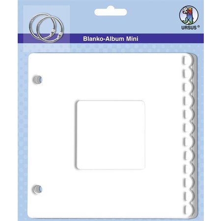 Scrapbooking ... Blanco mini-álbum, "passe-partout", 800 gr / m², 6 hojas