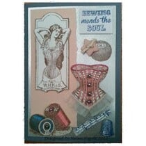 Stamp A5: Sewing ripara l'anima, 200x140mm