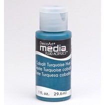 DecoArt media fluid acrylics, Cobalt Turquoise Hue