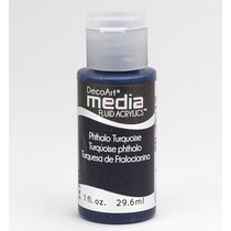 DecoArt media Fluid acrylics, Phthalo Turquoise
