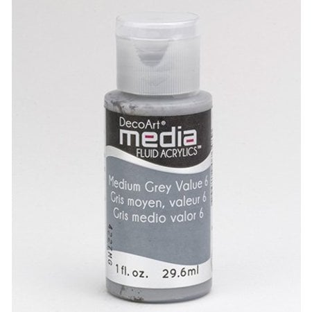 FARBE / INK / CHALKS ... DecoArt media vloeistof acryl, Medium Grey