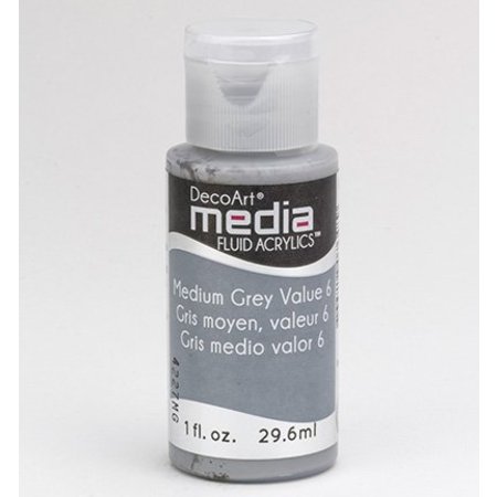 FARBE / INK / CHALKS ... DecoArt medier væske akryl, Medium Grey