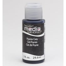DecoArt media fluid acrylics, Payne's Grey