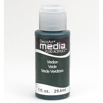 DecoArt media Fluid acrylics, Viridian Green Hue