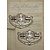 Embellishments / Verzierungen 2 maniglie in metallo elegante, argento