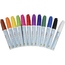 Glass & Porcelain, 3 mm line, 12 assorted colors