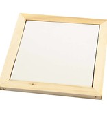 Objekten zum Dekorieren / objects for decorating Coasters made of white porcelain with wood frame