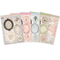 Kartenbastelset: Antique Chic, tarjetas con marco