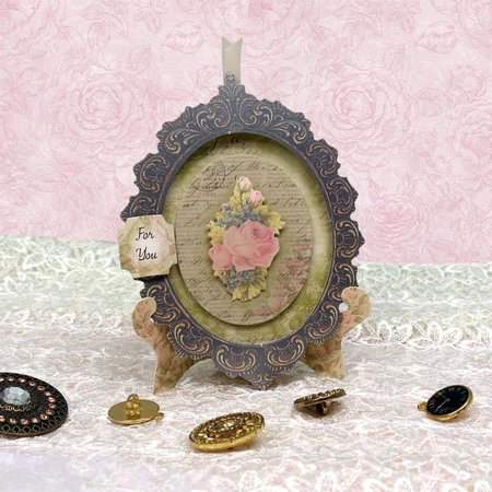 Exlusiv Kartenbastelset: Antique Chic, cartões com quadro