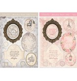 Exlusiv Kartenbastelset: Antik Chic , Karten mit Rahmen