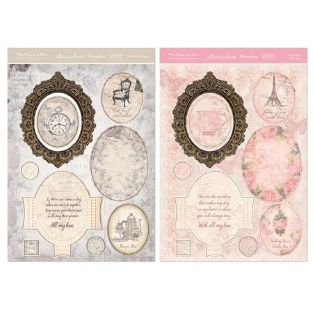 Exlusiv Kartenbastelset: Antique Chic, cartões com quadro