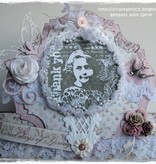 Marianne Design Gummi Stempel, Romantic Vintage-Thank you