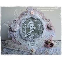 Gummi Stempel, Romantic Vintage-Thank you