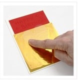 BASTELZUBEHÖR / CRAFT ACCESSORIES Transfer film, sheet 10x10 cm, 30 sheets, gold