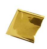 BASTELZUBEHÖR / CRAFT ACCESSORIES Transfer film, sheet 10x10 cm, 30 sheets, gold