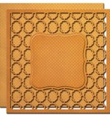 Spellbinders und Rayher Stempling og prægning stencil, 2 Spitzedeckchen med rammemønstre