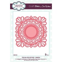 Punzonatura e goffratura stencil La collezione italiana, 3 Spitzedeckchen intorno