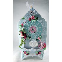 Marianne Design, stamping and embossing stencil, Craftables - Craftables clock