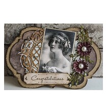 Punching and embossing template, Lattice Arched Adornment